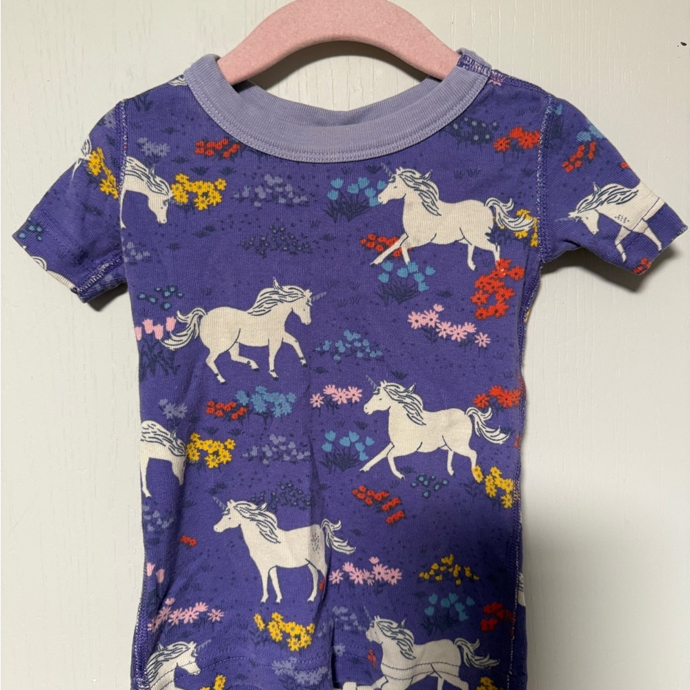 Hanna Andersson short set pj 2T unicorn